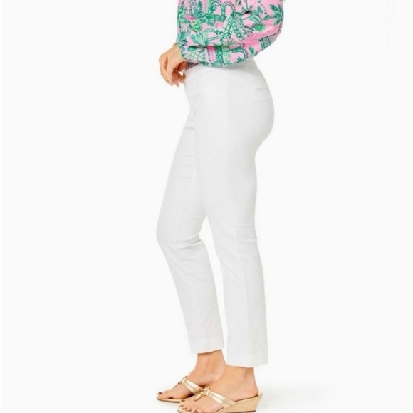Lilly Pulitzer Kelly skinny ankle white pants nwt size 16 - Picture 5 of 8